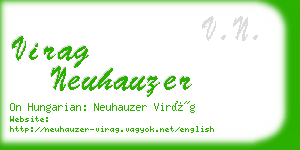 virag neuhauzer business card